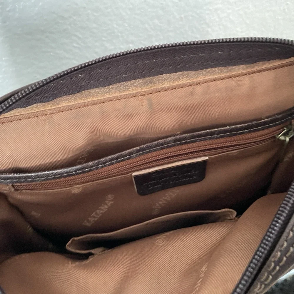 Katana Leather Messenger Bag Brown Crossbody Satchel‎ Travel Dad Bag